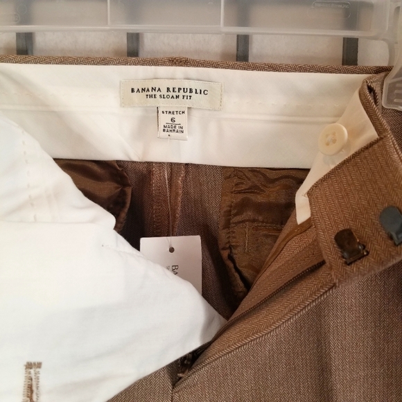 NEW! Banana Republic Sloan Fit Stretch Dress Pants Size 6 - Picture 3 of 5